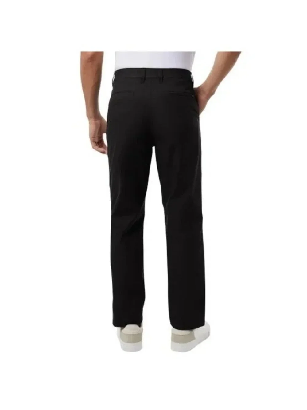 NWT Banana Republic Men's 38x32 Flat Front Tech Pants Black Slim Fit Stretch
